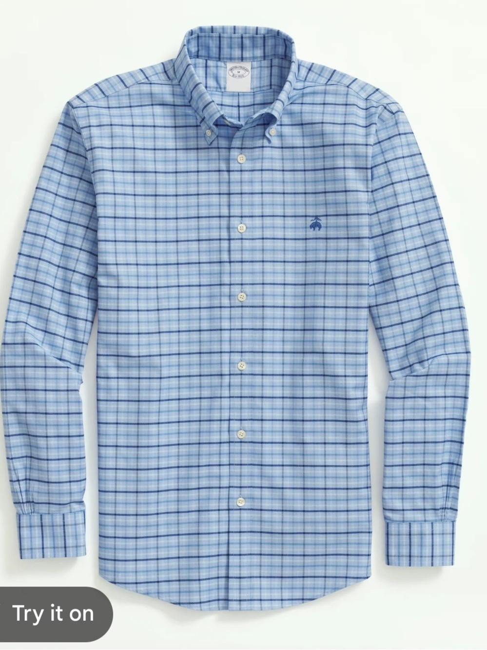 $108 Brooks brothers non-iron oxford button down shirt mens large